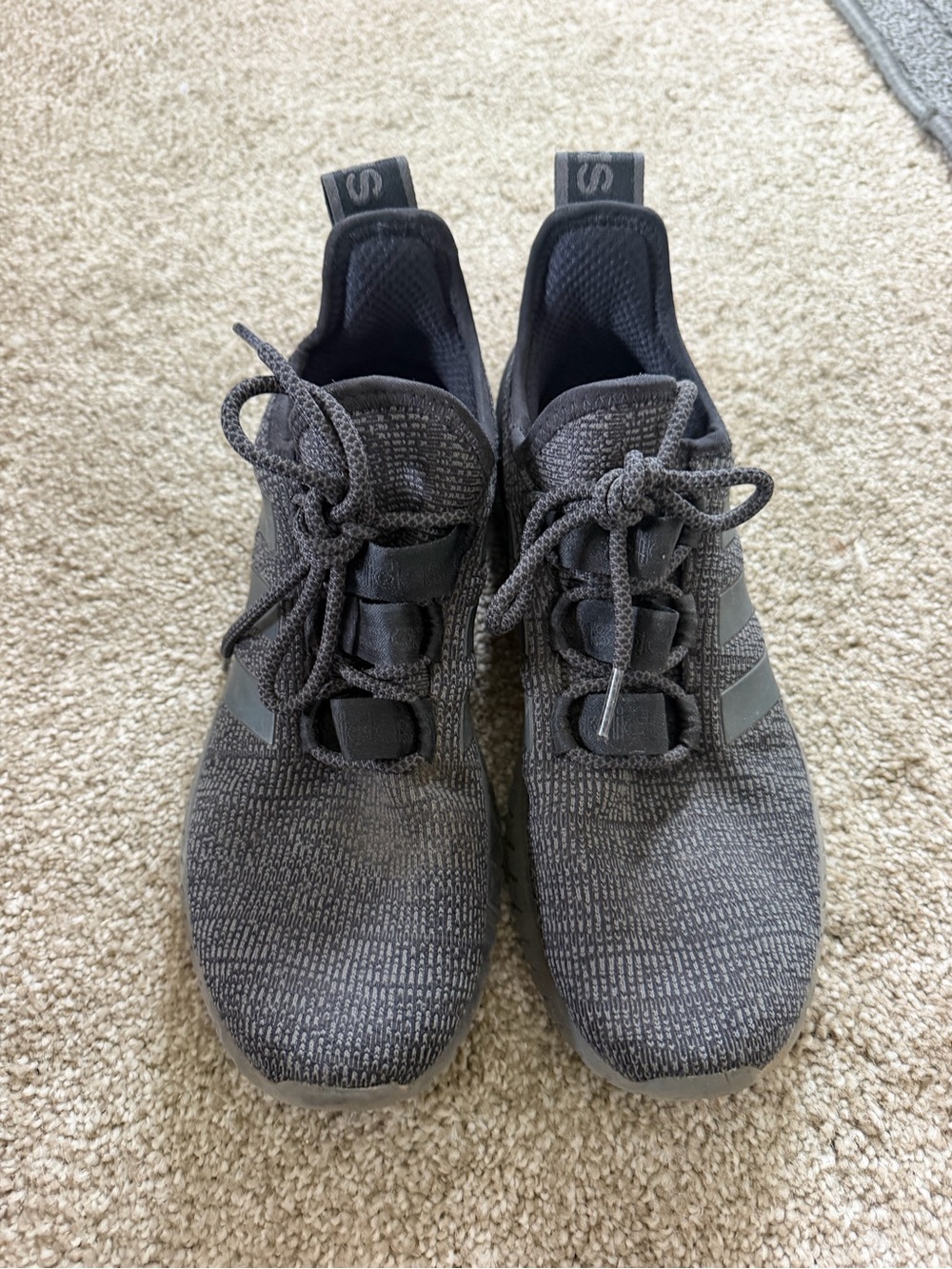 adidas Men's Black Knit Running Sneakers